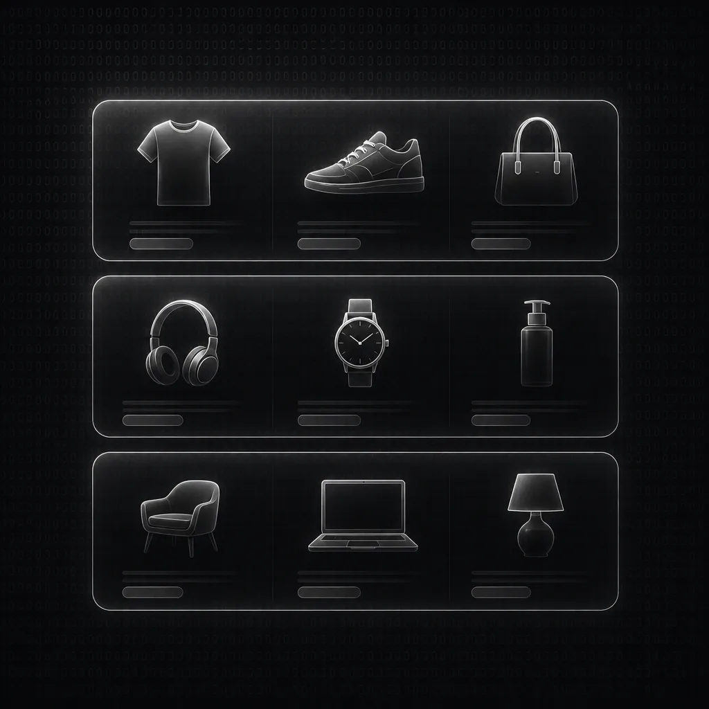 Abstrakter Produktkatalog