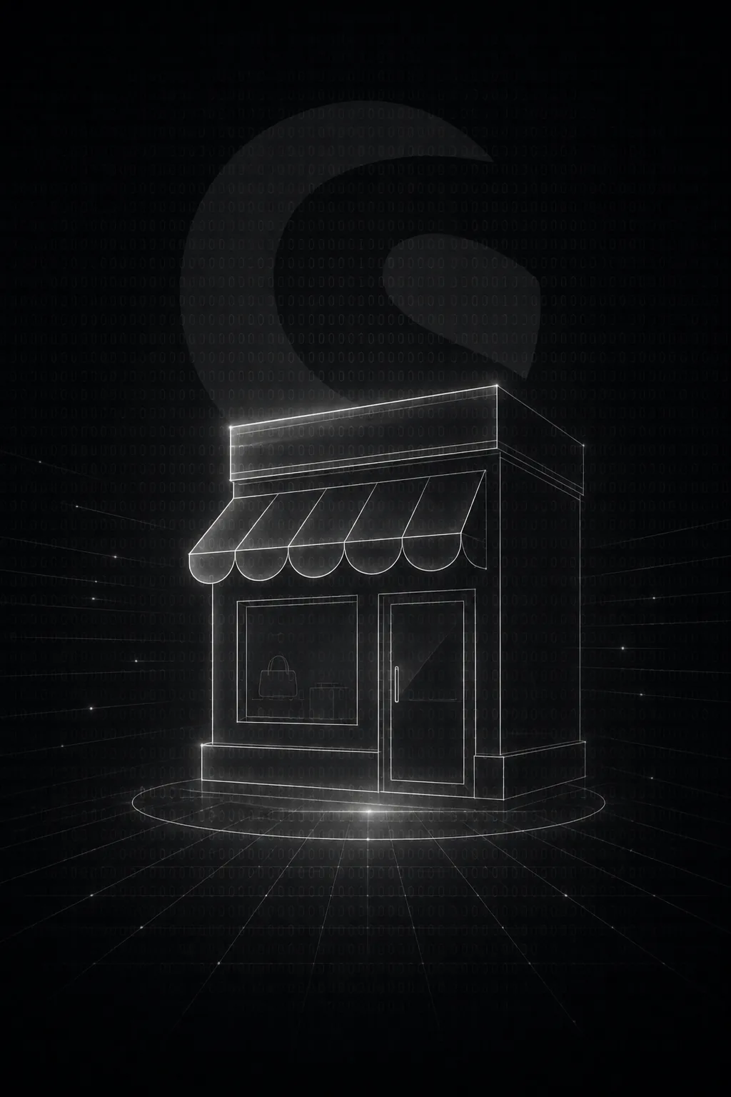 Abstrakte Shop-Fassade