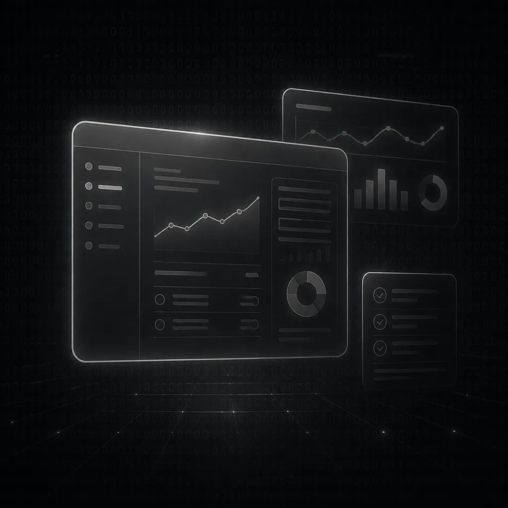 Abstraktes Shop-Dashboard