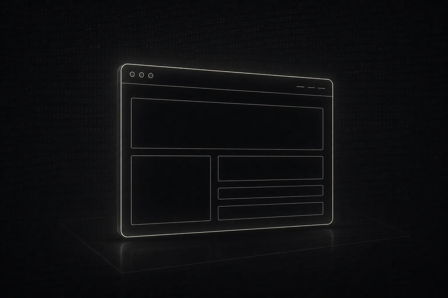 Abstrakter Browser-Wireframe