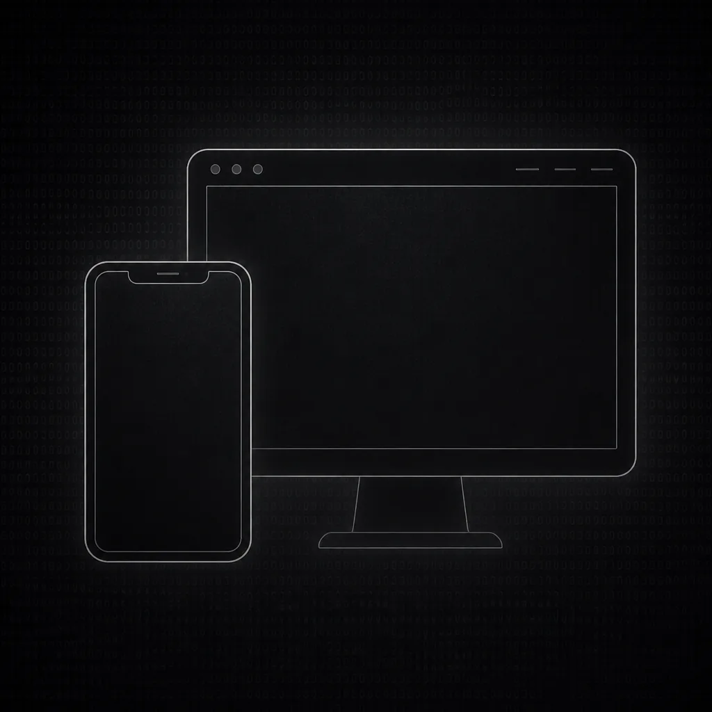 Responsive Geräte-Wireframes
