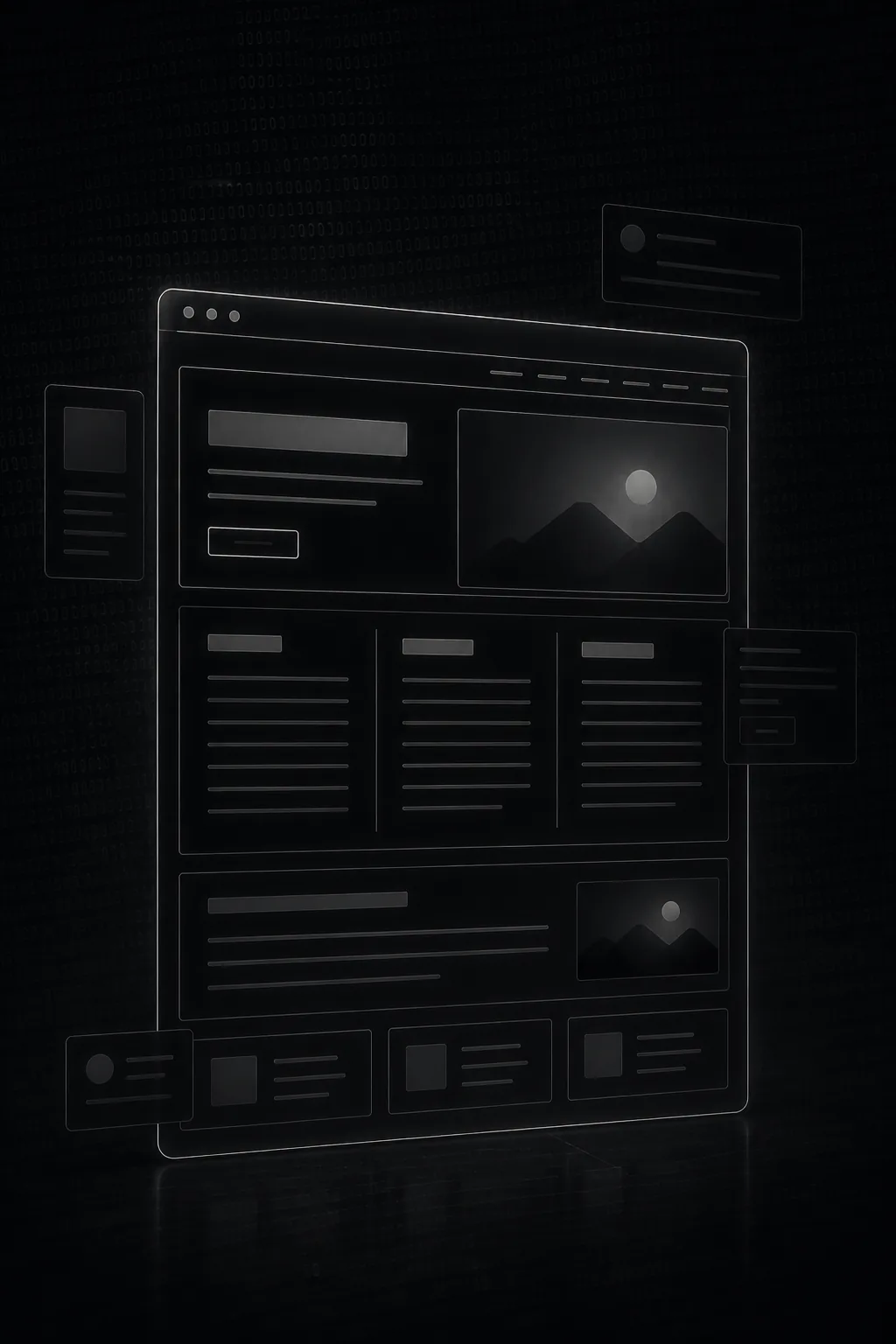 Abstraktes Website-Layout