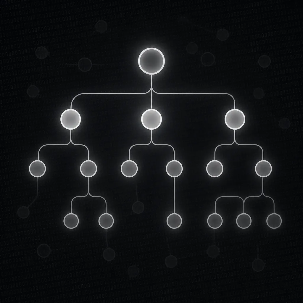 Abstrakte Sitemap-Struktur