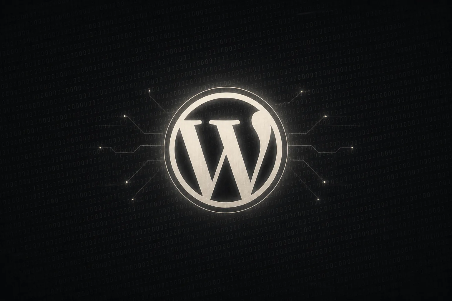 WordPress-Logo monochrom